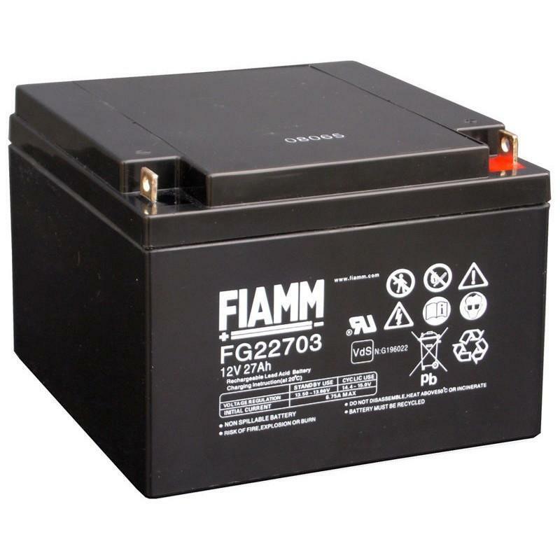 fiamm spa fiamm spa batteria al piombo 12v 27ah fg22703 - foto 1
