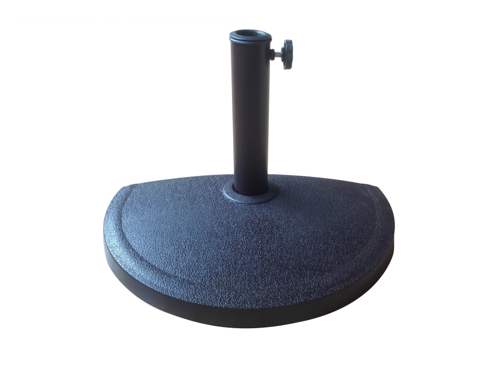 base per ombrellone a parete con tubo e vite di serraggio base per ombrellone a parete con tubo e vite di serraggio colore nero