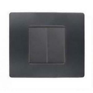Placca flexa 2 moduli colore antracite 11802.an