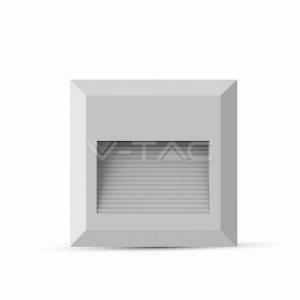 Segnapasso led quadrato 2w luce naturale colore bianco 1320