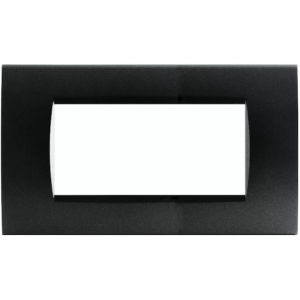 Placca  compatibile con bticino livinglight 4m nero - 8004-02 art-p8004-ne