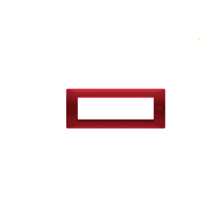 Placca 7 moduli rossa flexa 11807.rs