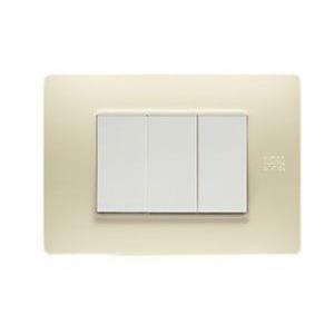Placca 3 posti colore avorio flexa nea 11803.av