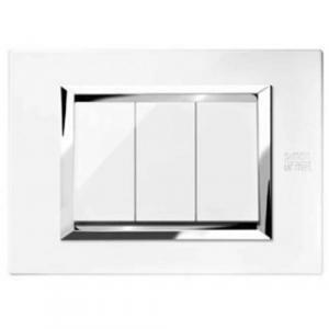 PLACCA ZAMA COLORE BIANCO PERLA 3 MODULI 13903 BP 8033335033483 placca-zama-colore-bianco-perla-3-moduli-13903-bp-8033335033483