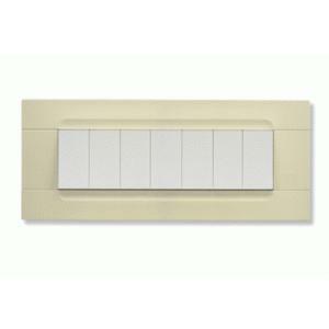Nea kadra placca 7 moduli in tecnopolimero colore avorio 10807.av