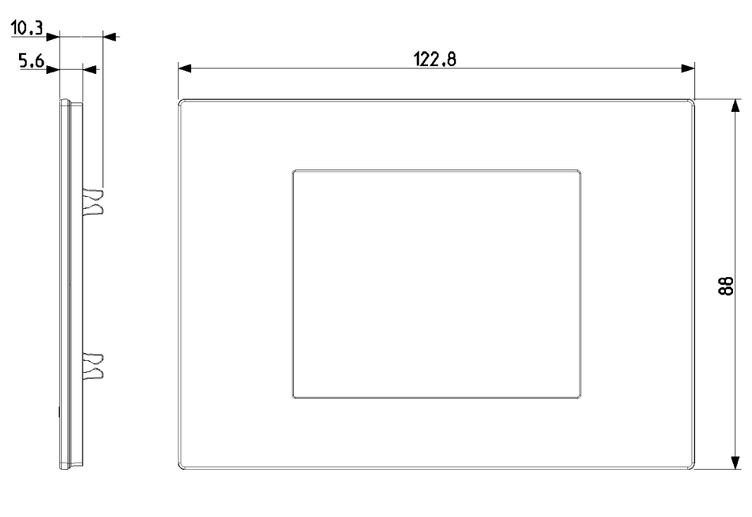 Placca Vimar Linea 3 moduli beige - 30653.41 02