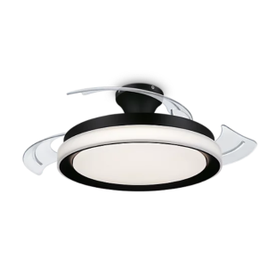Plafoniera led con ventola  bliss 28+35w 2700/5500/4000k nero - 27910000