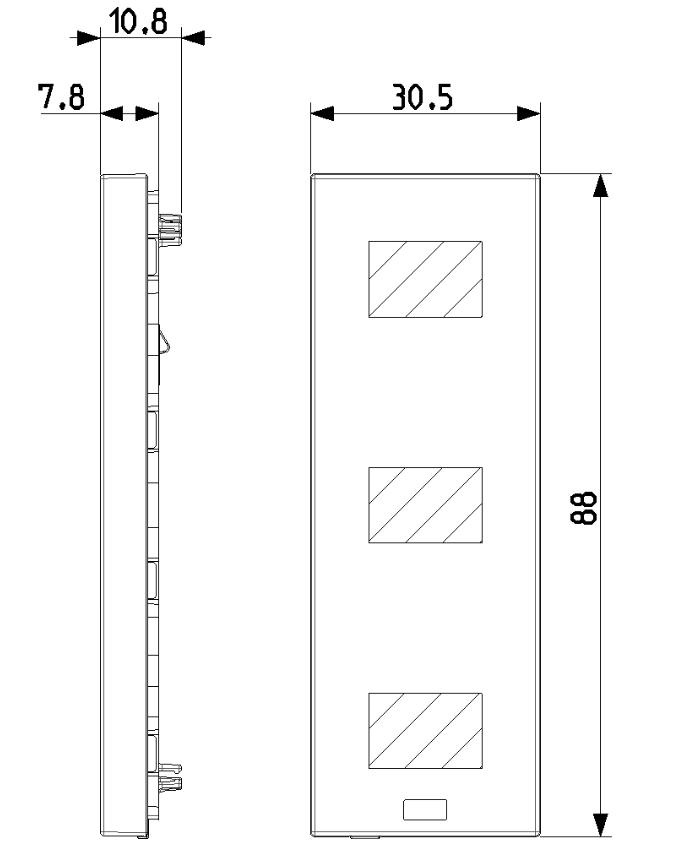 Comando Vimar Linea XT 1 modulo nero - 32033.G 02 Comando Vimar Linea XT 1 modulo nero - 32033.G 02