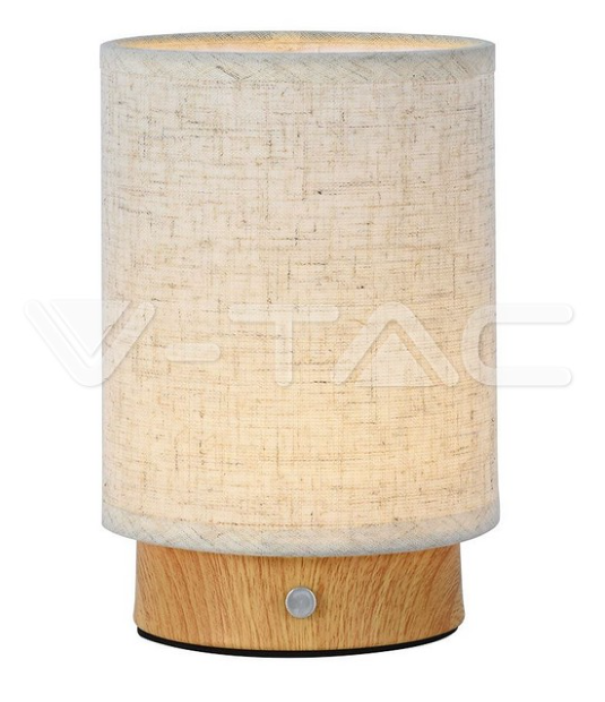 Lampada da tavolo led V-tac ricaricabile con usb 3W 3000K colore beige VT-7569 -  23090 01
