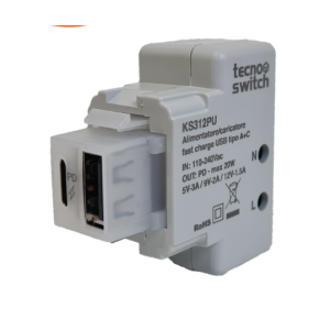Alimentatore caricatore usb  tipo a+c pd 20w 5v - ks312pu