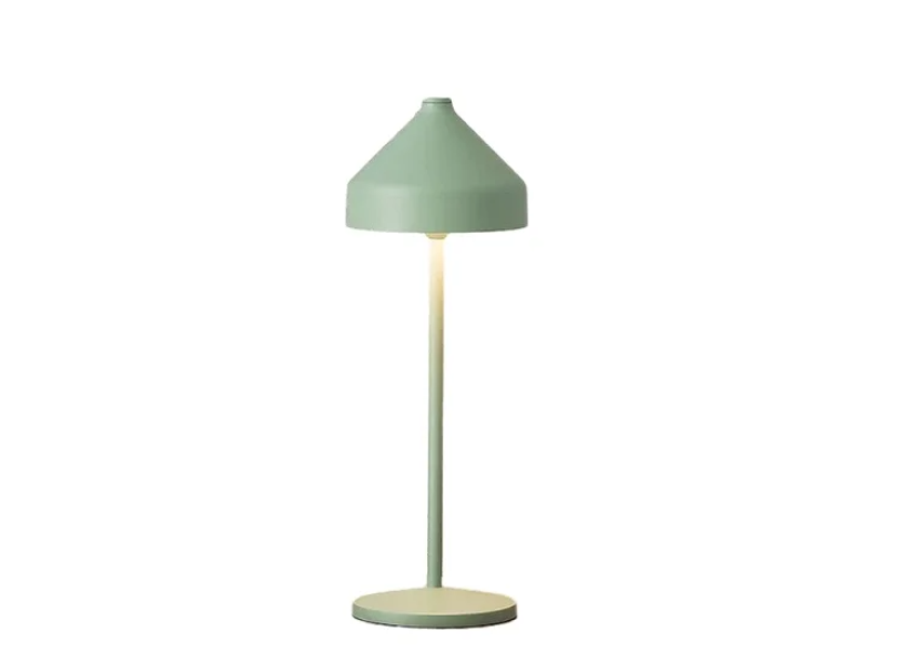 Lampada da tavolo led Zafferano Amelie ricaricabile 3W IP65 verde salvia - LD1090V3 01