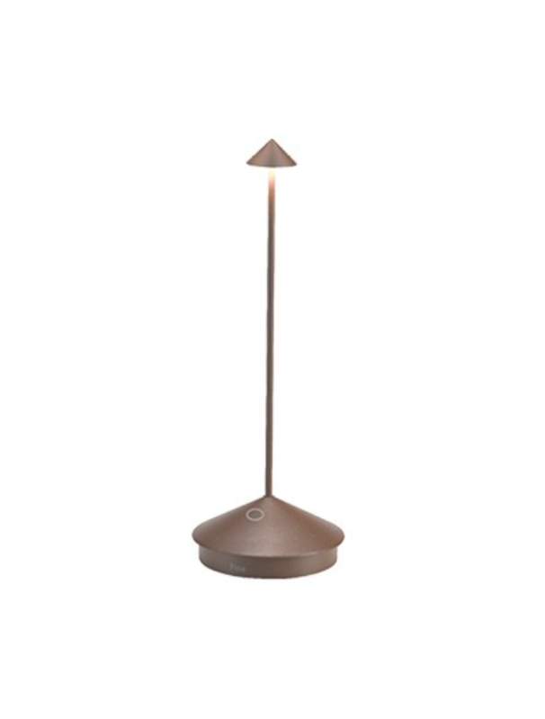 Lampada da tavolo led touch Zafferano Pina 2.2W 2200-2700-3000K corten - LD1650R3 01