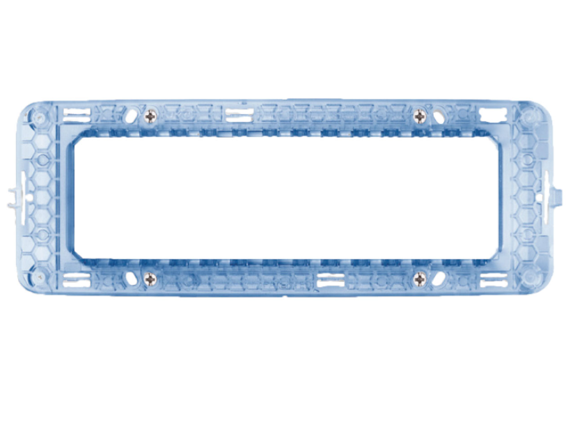 Supporto con viti AVE S44 7 moduli per scatole rettangolari - 44A07 01