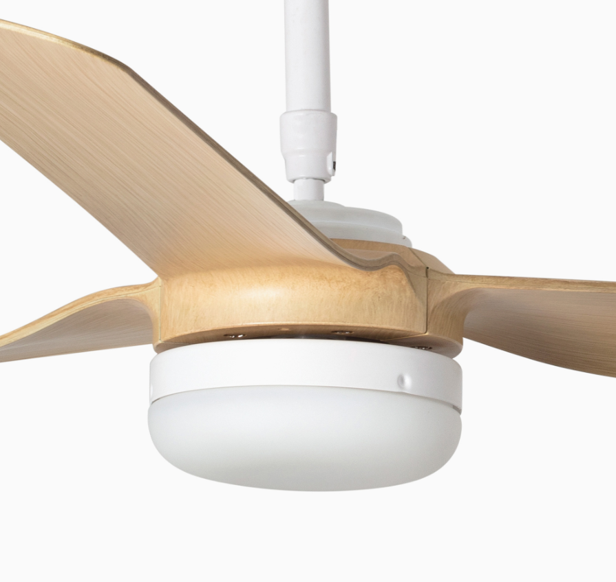 Ventilatore con luce led Faro Punt M 18W 3000-4200-6500K bianco legno - 33816-20 04