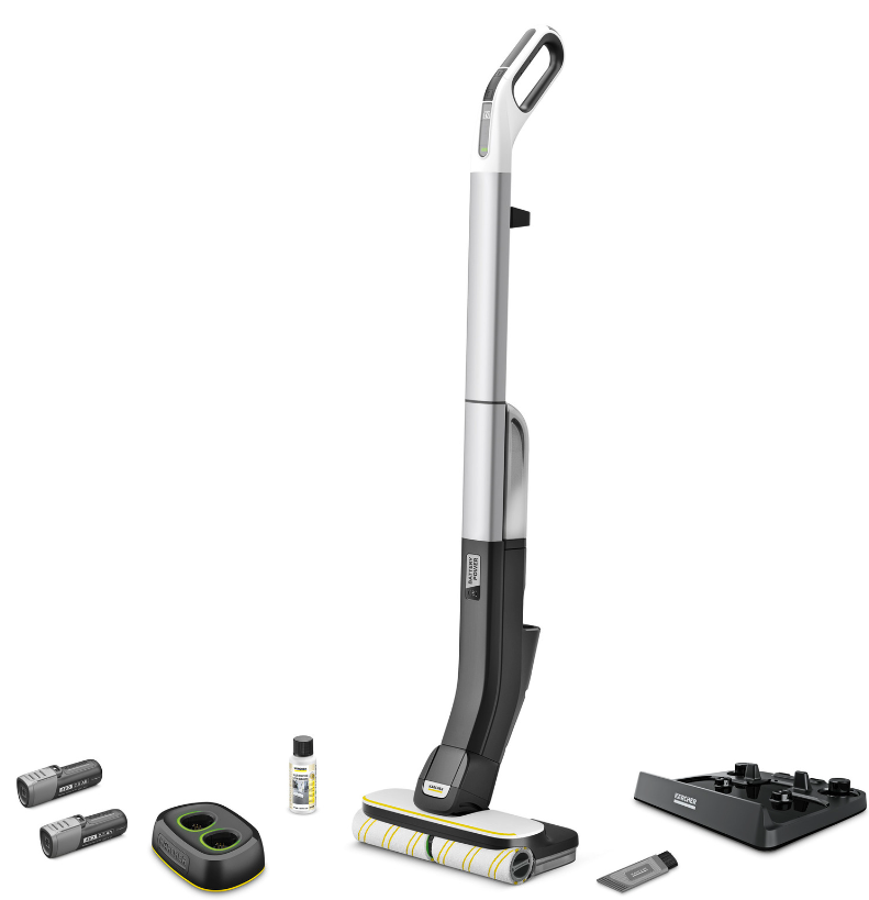 Lavapavimento Karcher FC 4-4 con 2 batterie e caricabatteria rapido Duo - 1.056-400.0 01