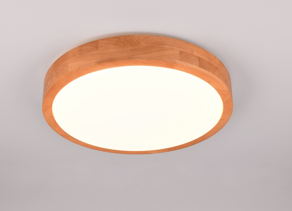 Plafoniera led Trio Lighting Iseo 24W 3000K color legno - 647410130 03