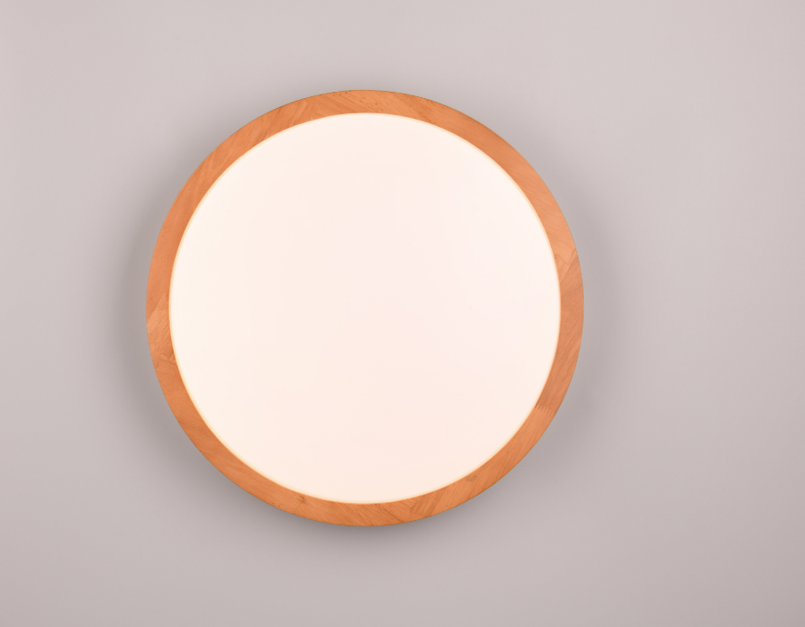 Plafoniera led Trio Lighting Iseo 24W 3000K color legno - 647410130 04
