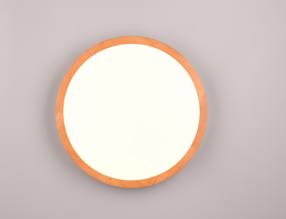 Plafoniera led Trio Lighting Iseo 24W 3000K color legno - 647410130 05