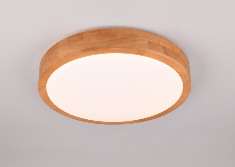 Plafoniera led Trio Lighting Iseo 24W 3000K color legno - 647410130 06