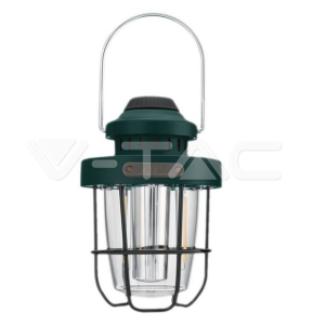 Lampada led  da campeggio ricaricabile usb 3w 2700-6500k verde vt-9903d -  23337