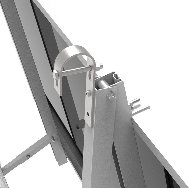 Staffe tonde per balcone Hopergy 172x57x30mm 2pz - G1-R60 03