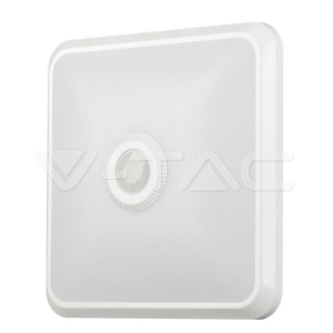 Plafoniera led  chip samsung sensore pir 12w 3000-4000-6000k bianco vt-81003  -  23419