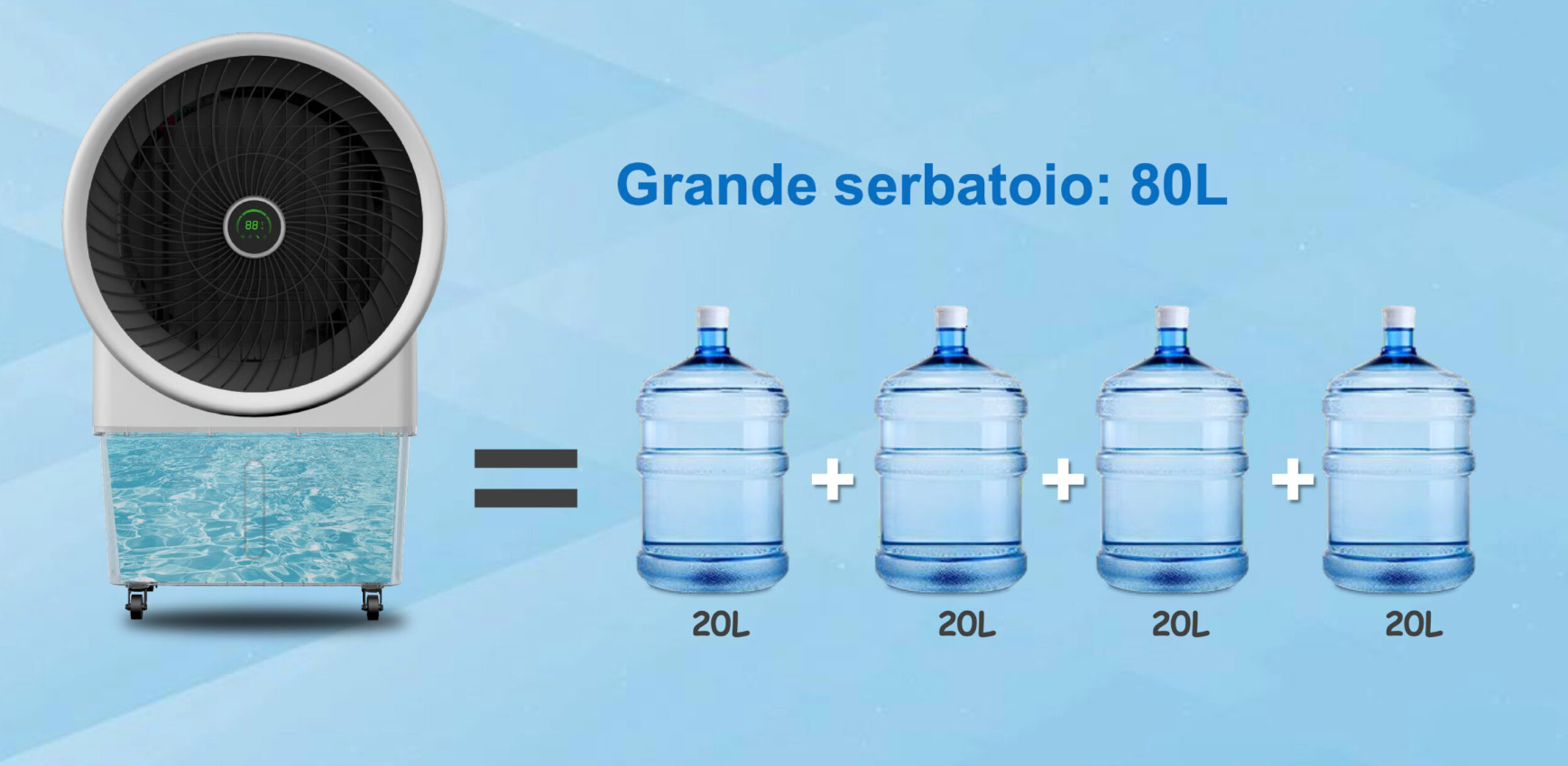 Raffrescatore Moel Turbo Cooler 250W max 80L 3 livelli - 9100 05