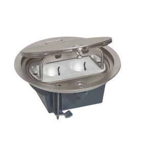Coperchio incernierato  matixgo 4 moduli acciaio inox - 150732