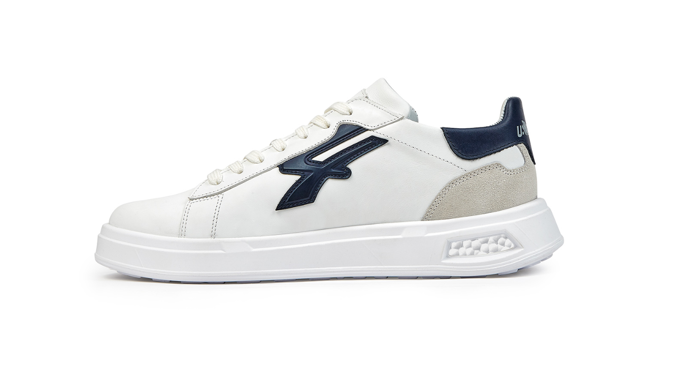 Scarpa sneaker bassa U Group Blair taglia 39 bianco blu beige - UB20079/39 03