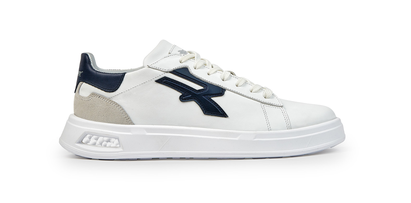 Scarpa sneaker bassa U Group Blair taglia 45 bianco blu beige - UB20079/45 01