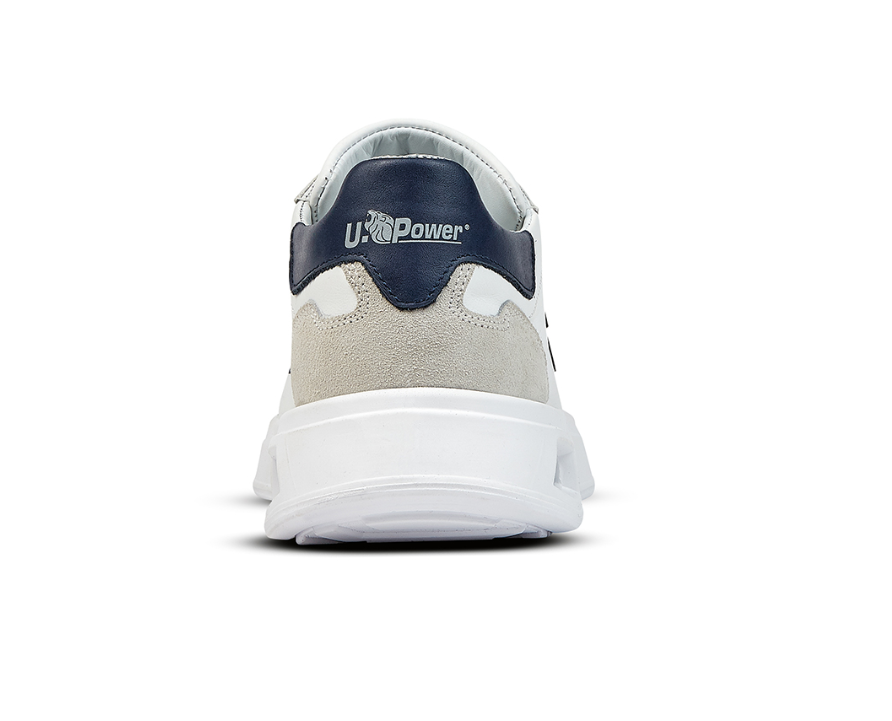 Scarpa sneaker bassa U Group Blair taglia 45 bianco blu beige - UB20079/45 04