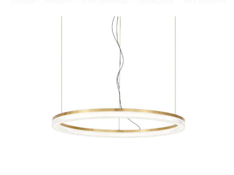 Sospensione led Ideal Lux Crown SP D60 30W 3000K ottone - 314938 01