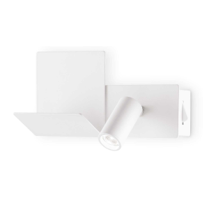 Lampada Parete Muro Applique Bianco Moderno LED 10W Luce Stilizzata Comodino Soggiorno Salotto 230v Luce 3000k 86188816
