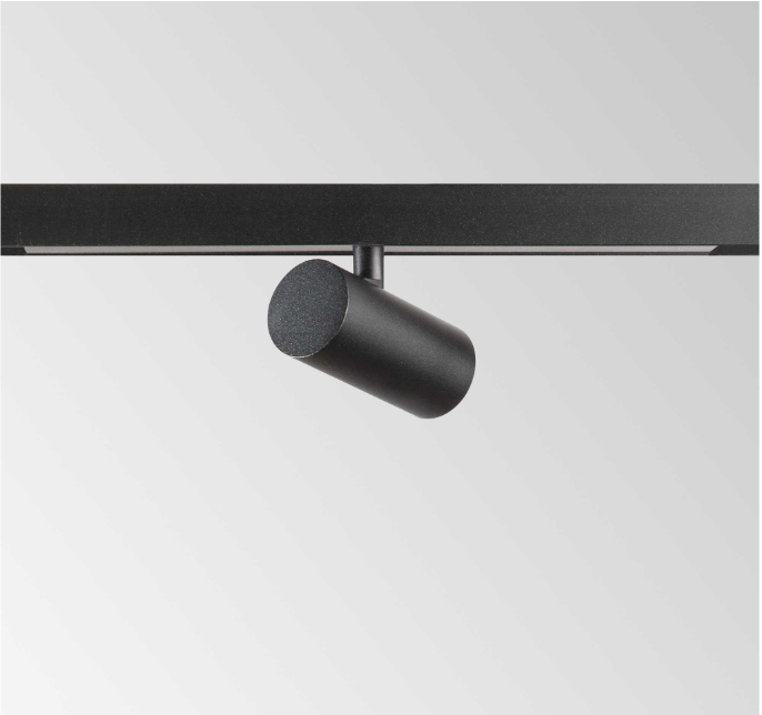 Proiettore a binario led dimmerabile Ideal Lux Stick track single 3W 3000K nero - 329505 02
