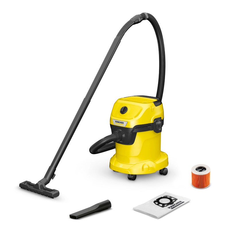 Aspiratore solidi liquidi Karcher WD 3 V 1000W max 15L giallo - 1.628-104.0 01