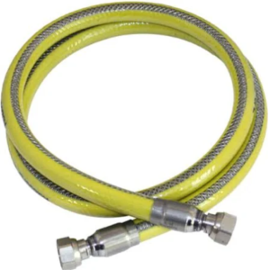 Tubo flessibile per gas idro-bric ff da 1/2 pollici lunghezza 2m giallo - sacgas0023ff