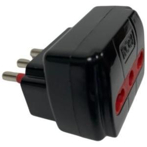 Adattatore  2p+t 10/16a 250v nero - rs78026t