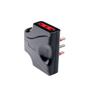 Adattatore triplo  2p+t 10/16a 250v nero - rs78133t