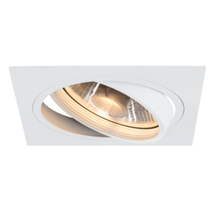 Incasso orientabile quadrato  new tria 1 1xgu10 max 75w bianco - 113541