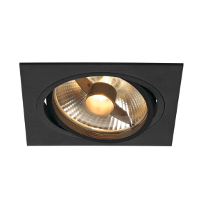 Incasso orientabile quadrato  new tria 1 1xgu10 max 75w nero - 113830