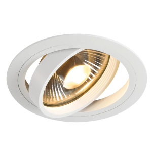 Incasso orientabile rotondo  new tria 1 1xgu10 max 75w bianco - 113540