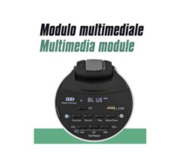 Megafono Karma Italiana ricaricabile con Usb tipo C 30W  -  GT-1231BT 04