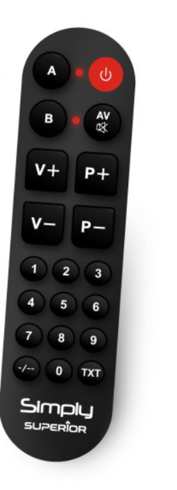 Telecomando universale TV Superior Simply Numeric 17x4.8x1.5cm nero - SUPTLB002 01