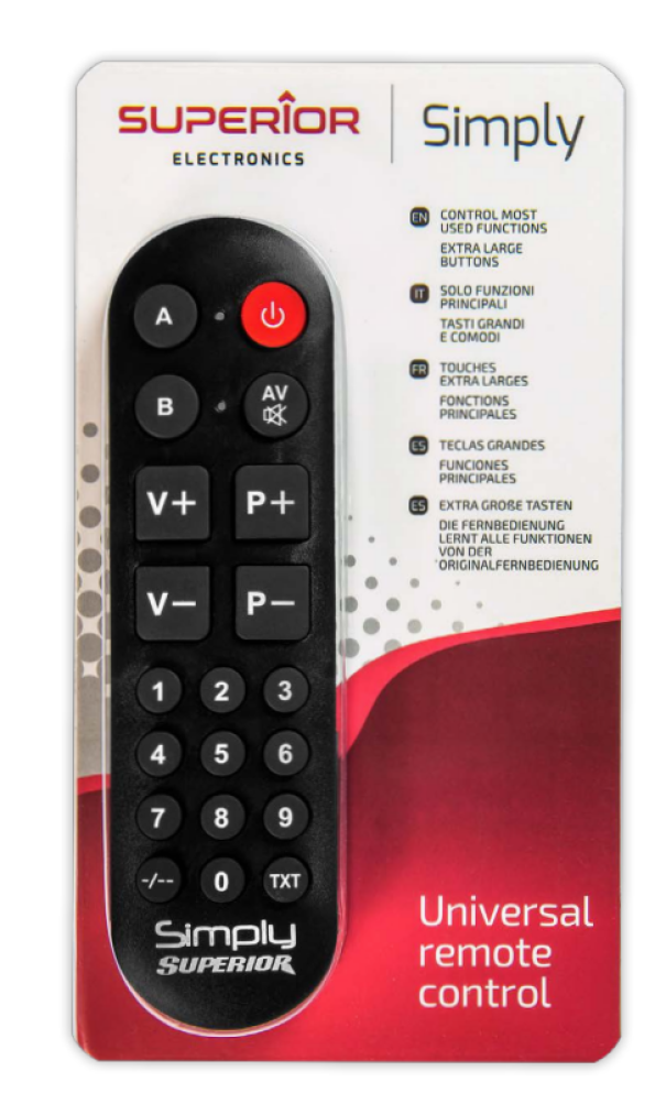 Telecomando universale TV Superior Simply Numeric 17x4.8x1.5cm nero - SUPTLB002 02