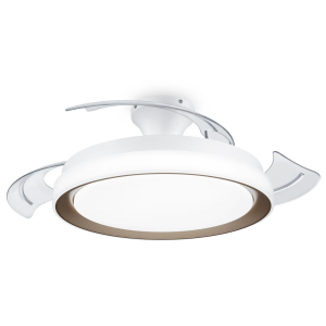 Ventilatore e lampada da soffitto led  bliss 28+35w 2700/5500/4000k oro - 27912400