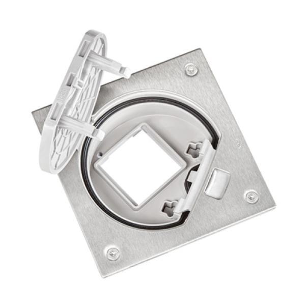 Porta meccanismo vuoto Urmet per K45 acciaio - 12066/E23.AC 01