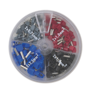 Terminali a bussola preisolati bm sezioni 2x0.75/2x1/2x1.5/2x2.5mm2 - 00423