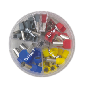 Terminali a bussola preisolati bm sezioni 2x4/2x6/2x10/2x16mm2 - 00424