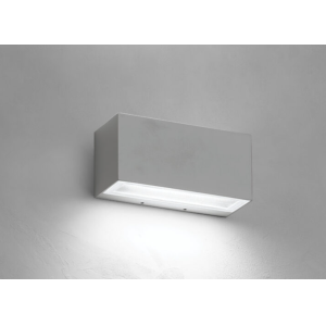 Lampada da parete led  brik 15w 3000k grigio - ba20/1a/3k/g