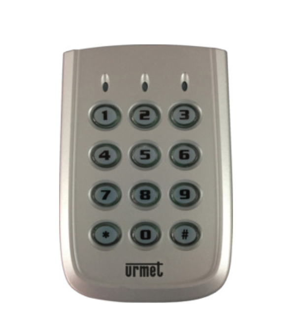 Tastiera controllo accessi Urmet 12-24Vcc 3-8 cifre per codice - 1087/1 01